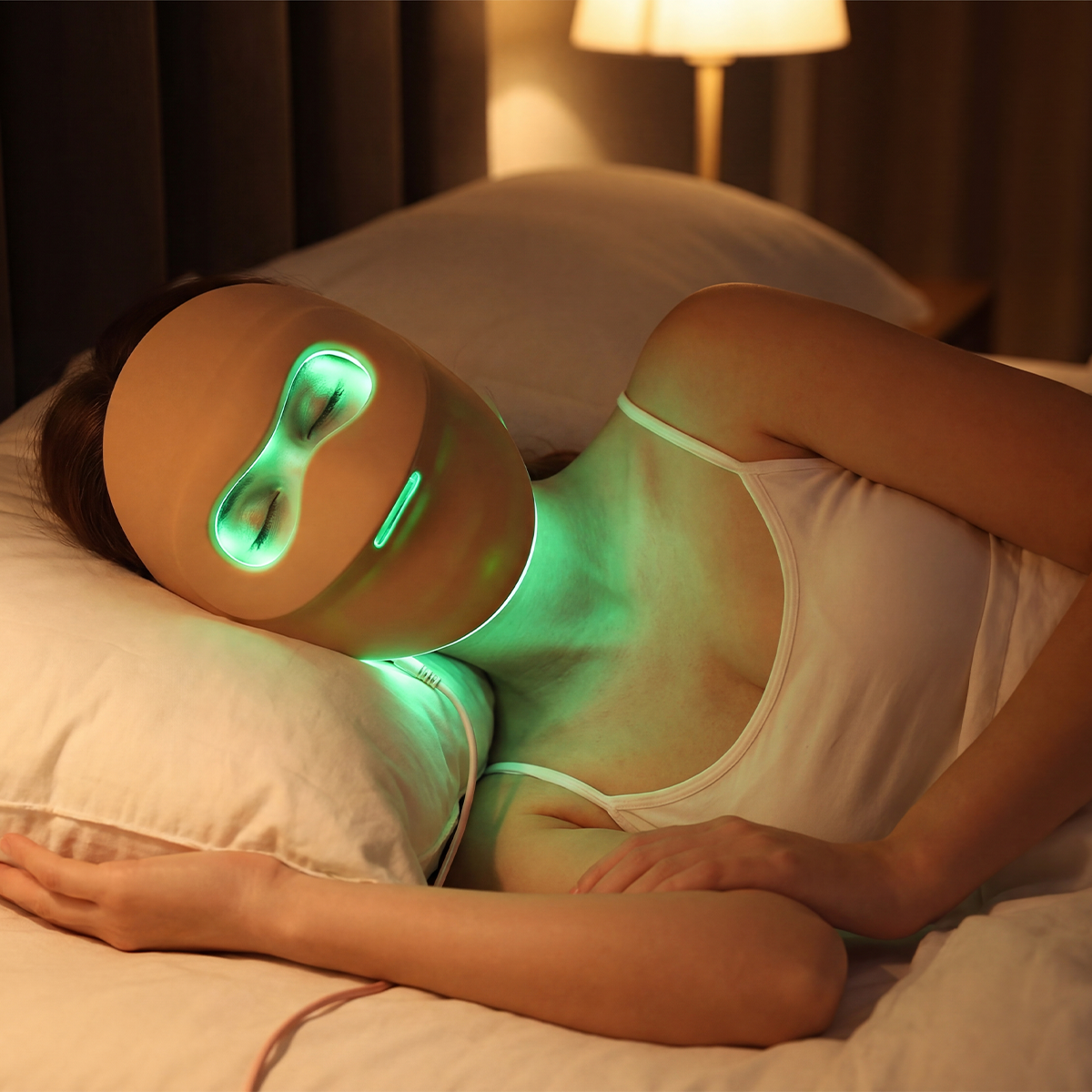 InfraCore Radiance DM110 Plus LED Face + Neck Mask — Green + Amber 4-Wavelength