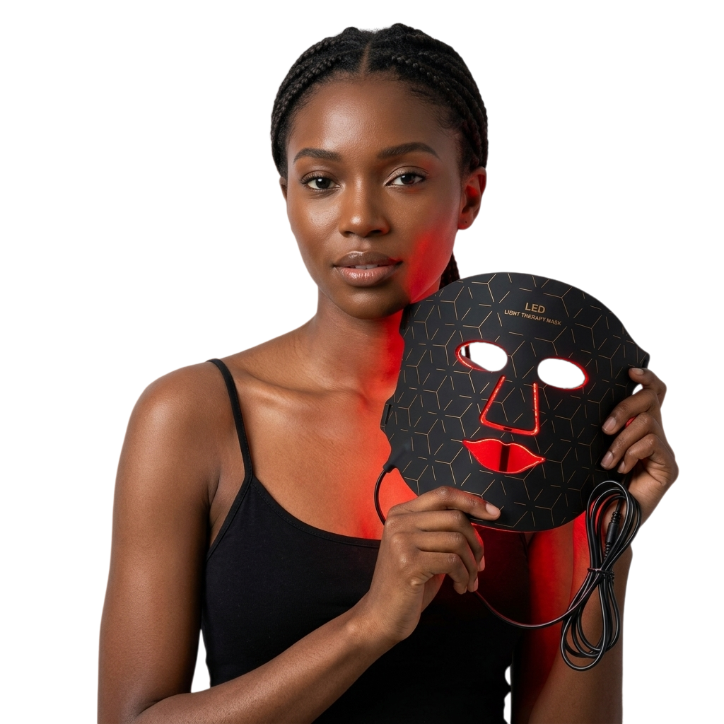 InfraCore Radiance FM92 Plus LED Face + Neck Mask — Blue + Amber 4-Wavelength