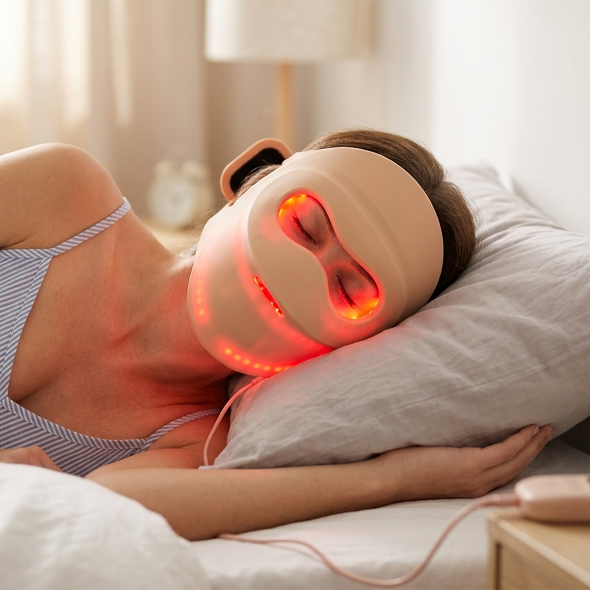 InfraCore Radiance DM110 Plus LED Face + Neck Mask — Green + Amber 4-Wavelength