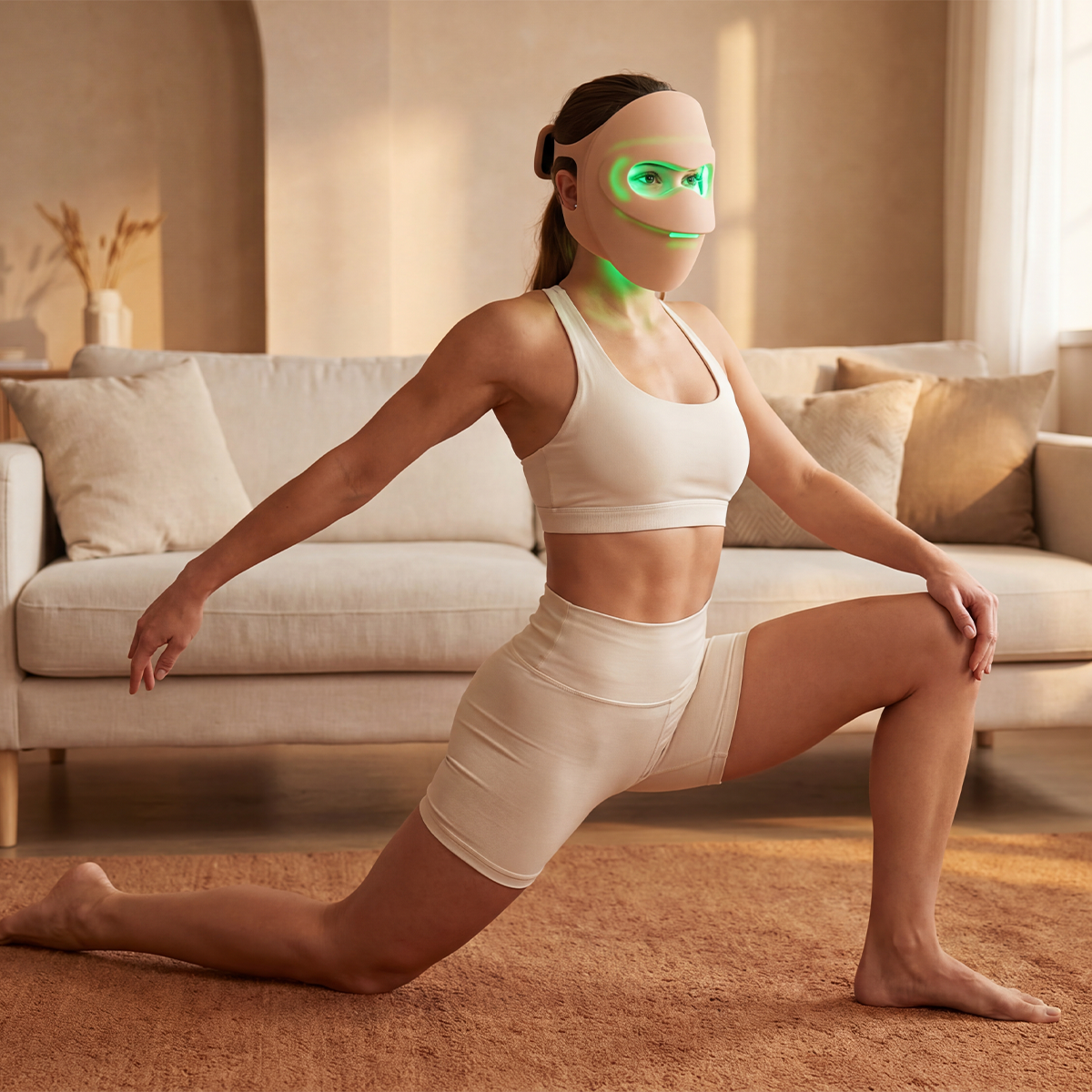 InfraCore Radiance DM110 Plus LED Face + Neck Mask — Green + Amber 4-Wavelength