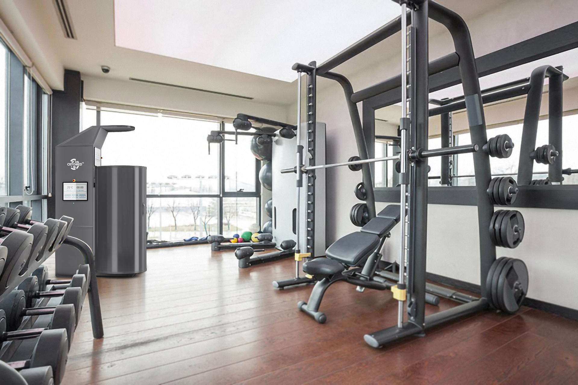 Cryomed Pro - pro dark grey gym2