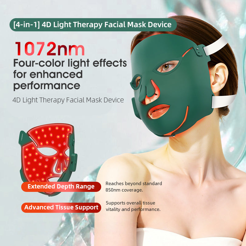 InfraCore Radiance FM81 LED Mask — Deep-NIR 4-Wavelength Face Therapy