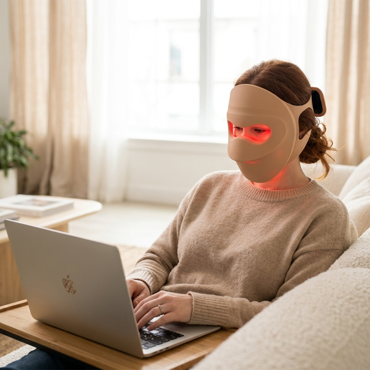InfraCore Radiance DM110 Plus LED Face + Neck Mask — Green + Amber 4-Wavelength